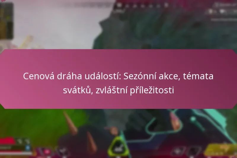 Cenová dráha událostí: Sezónní akce, témata svátků, zvláštní příležitosti