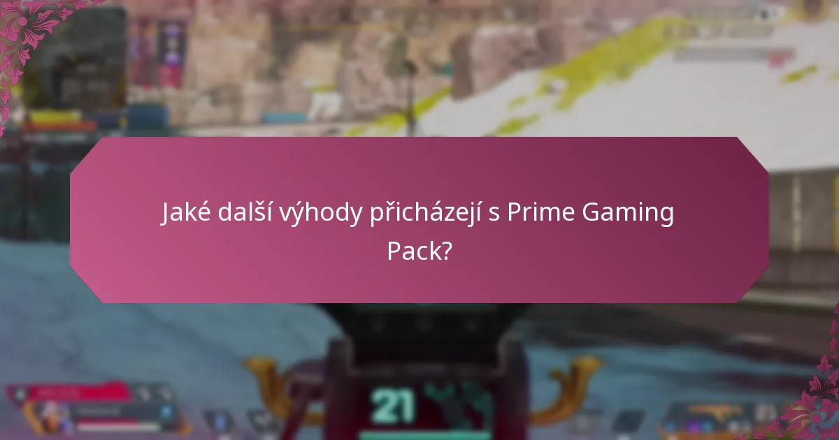 Jak se Prime Gaming Pack srovnává s jinými herními předplatnými?
