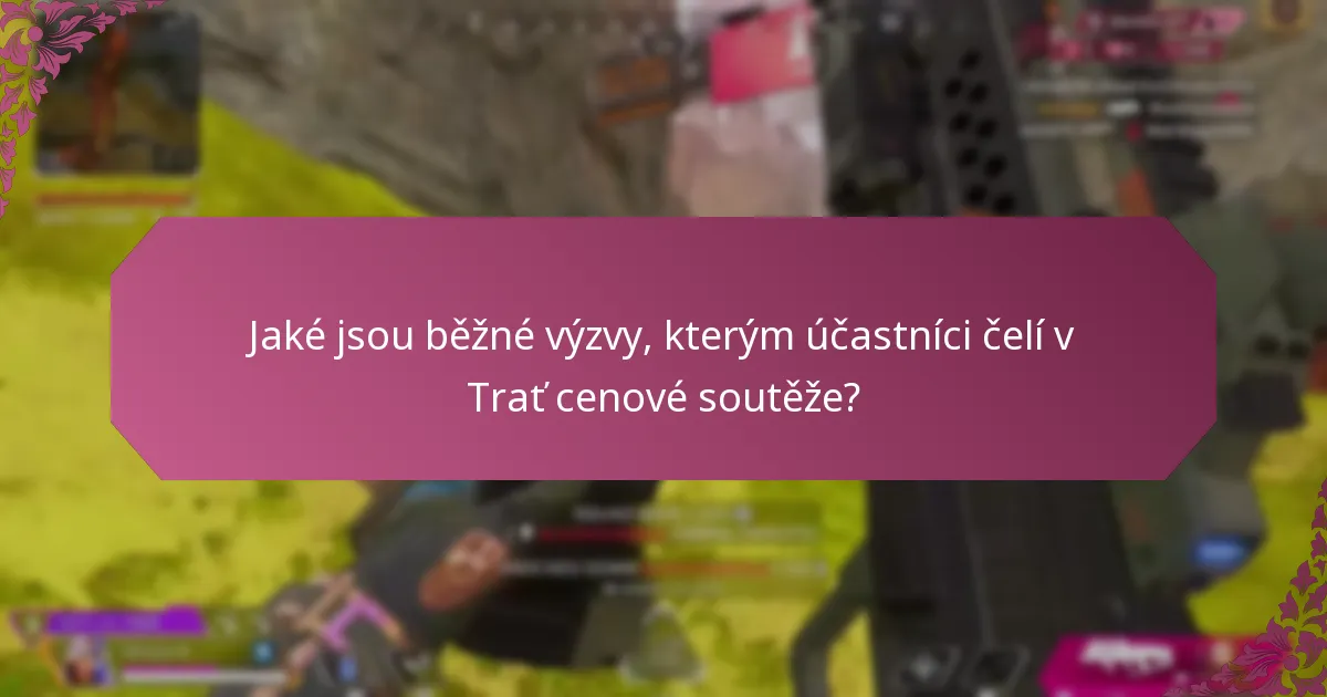 Jaké jsou běžné výzvy, kterým účastníci čelí v Trať cenové soutěže?